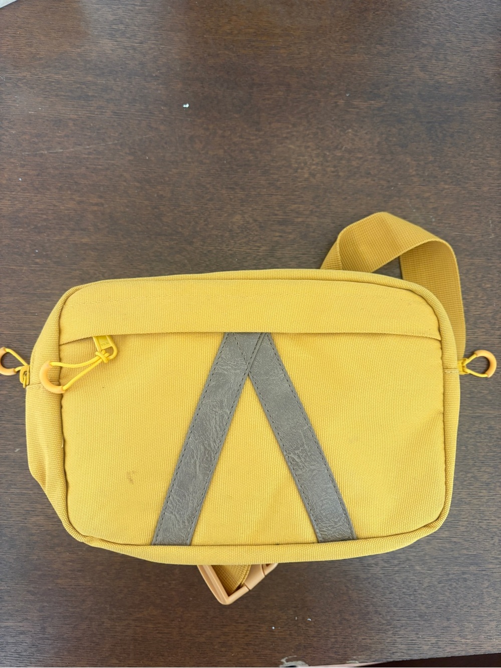 Yellow Women's Crossbody Bag with Contrast Accent